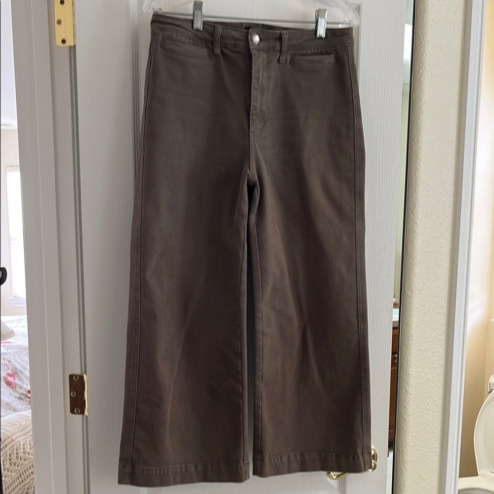 Brown Chinos Classic Flat Front